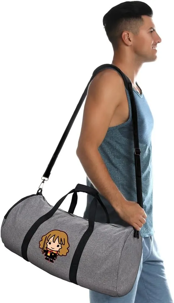 Harry Potter Cute Chibi Hermione Character Lightweight Duffel Bag for Sports and Gym Packable for Travel