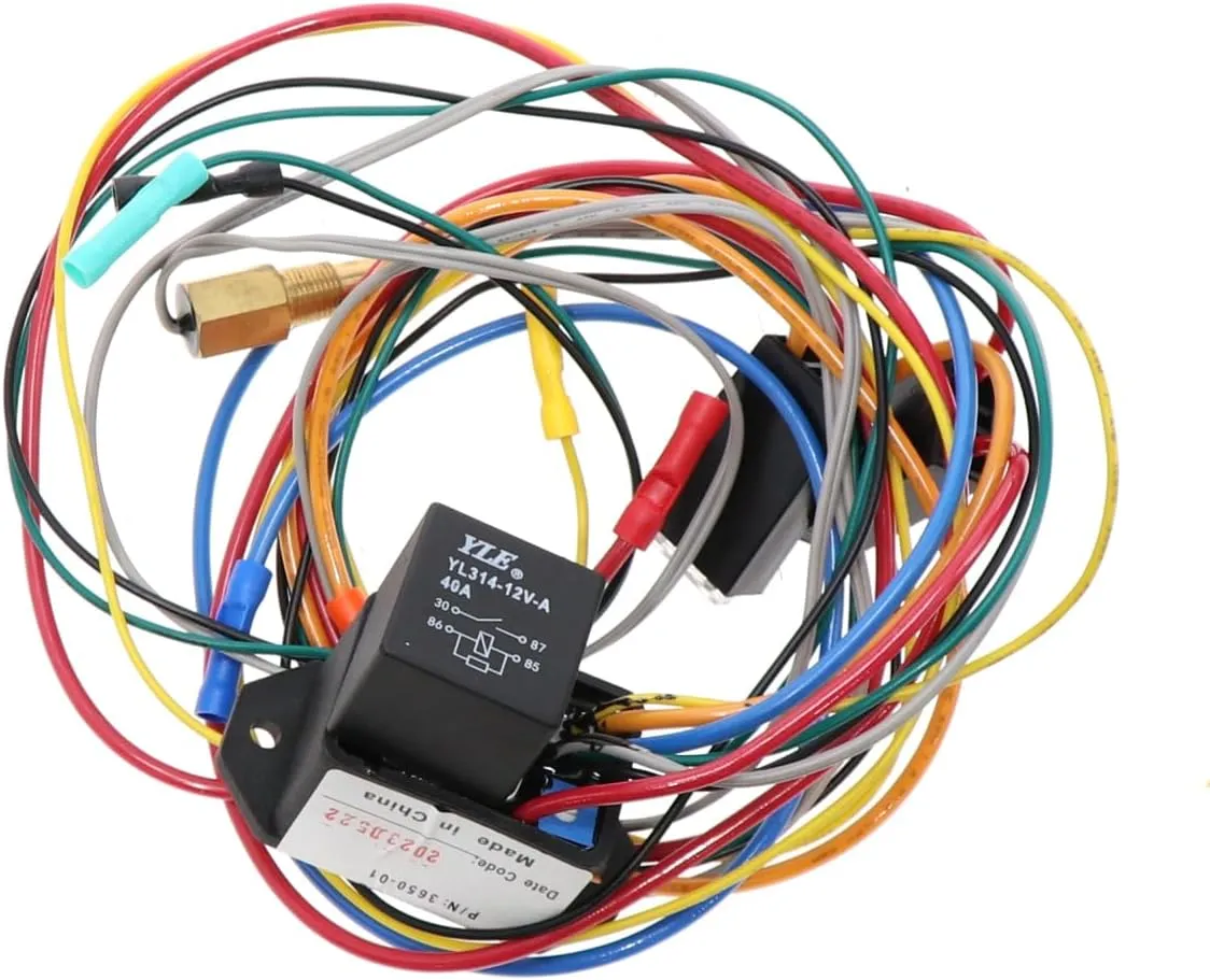 Hayden 3651 Universal Add-On Adjustable Thermostatic Fan Control Kit, Custom Fitting & Wiring Required