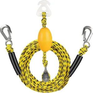 Heavy Duty Floating Tow Rope with Float Ball - Premium Watersports Towable Tubes for Boating, Water Skis, and Wakeboards