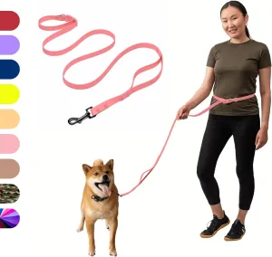 Heavy Duty Hands Free Dog Leash for Medium to Large Dogs for Comfortable Running Jogging Walking | Buckle Closure | Soft Padded Handle | 360 Rotating Carabiner (Leash Length 6 ft)