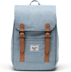 Herschel Supply Co. Unisex Retreat Backpack, Mini - 10L, Ashley Blue Crosshatch