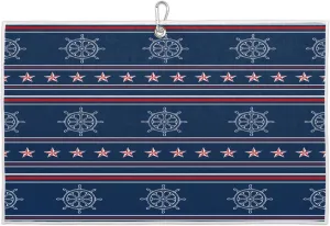 Hook Stars Strips Golf Towel with Heavy Duty Carabiner Ultra Absorbent Quick Dry Perfect for Cleaning Clubs Balls Gear Essential Golf Accessory for Men Women Kids