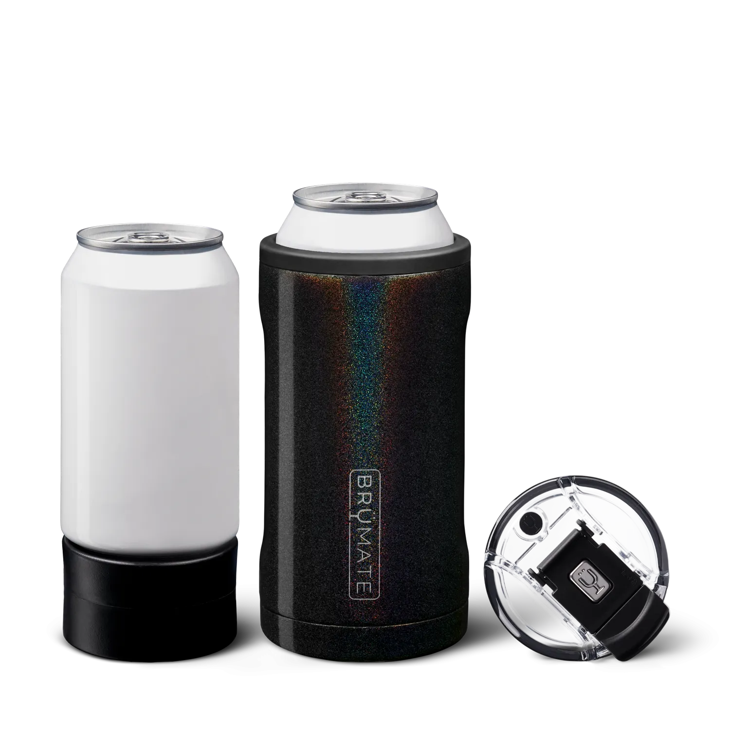 HOPSULATOR TRIO 12/16 OZ - GLITTER CHARCOAL