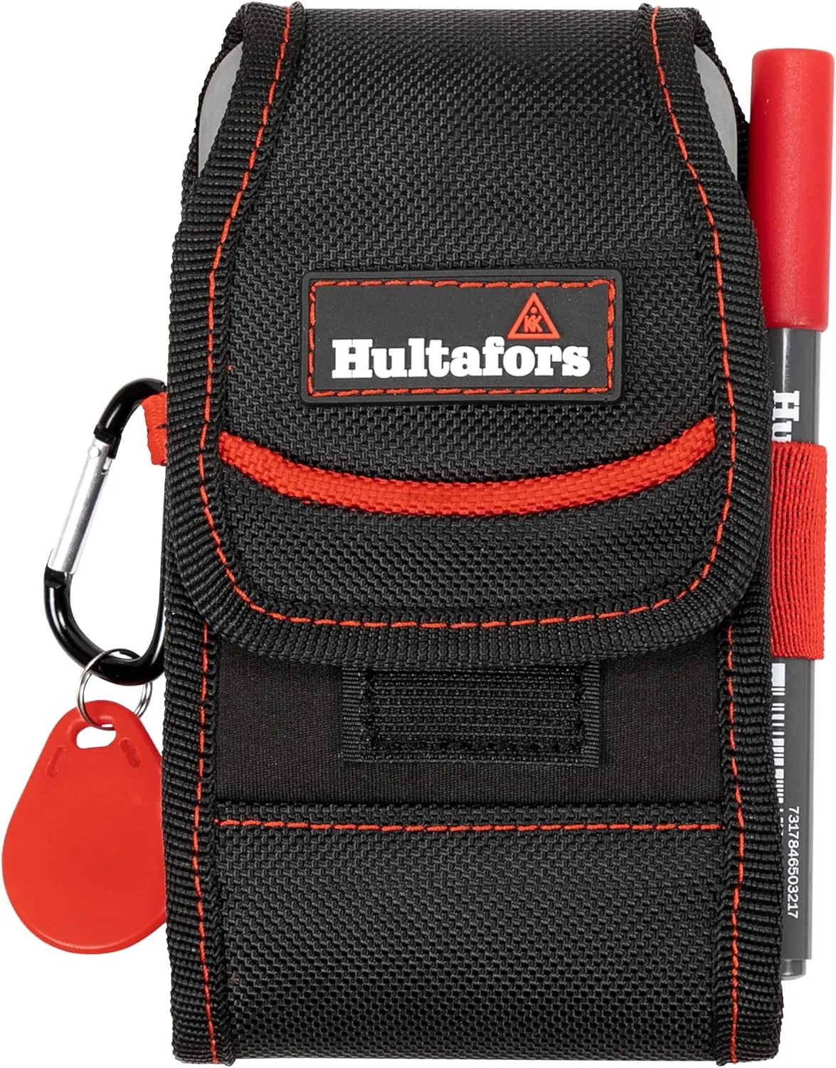 Hultafors Work Gear HT5114 Smartphone Holder, Swivel Belt Clip, Fits Most Smart Phone Models, Front Pocket for Cards
