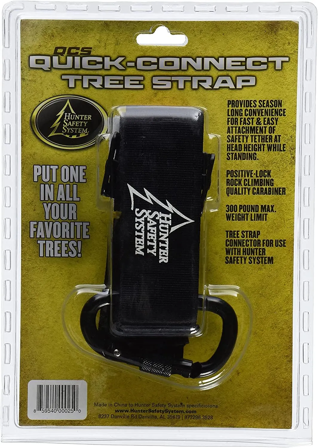 Hunter Safety System Quick-Connect Treestrap - Comfortable Tree Climbing and Hunting Gear and Durable Hunting Equipment