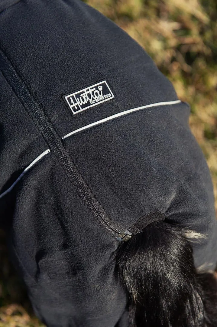 Hurtta Collection 8-Inch Micro Fleece Jumpsuit for Pets, Small, Black