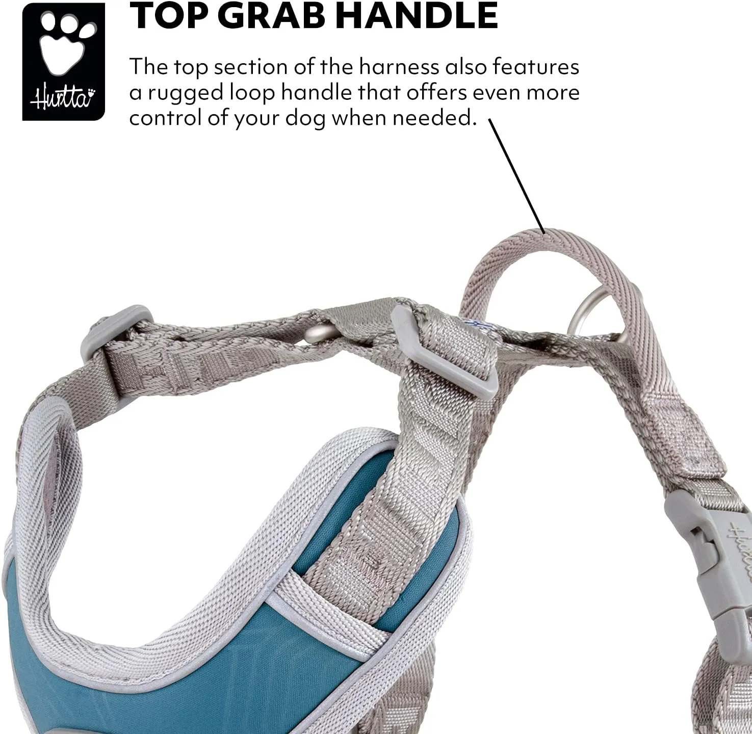 Hurtta Venture No-Pull Harness, Bilberry, 24-32 in