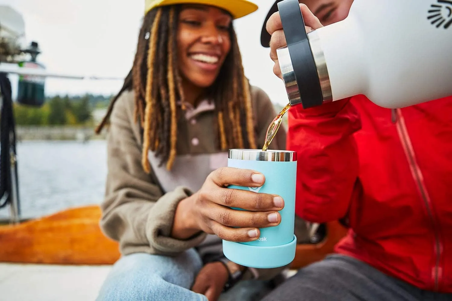 Hydro Flask Cooler Cup - Stainless Steel Beer Seltzer Travel Can Holder - Vacuum Insulated