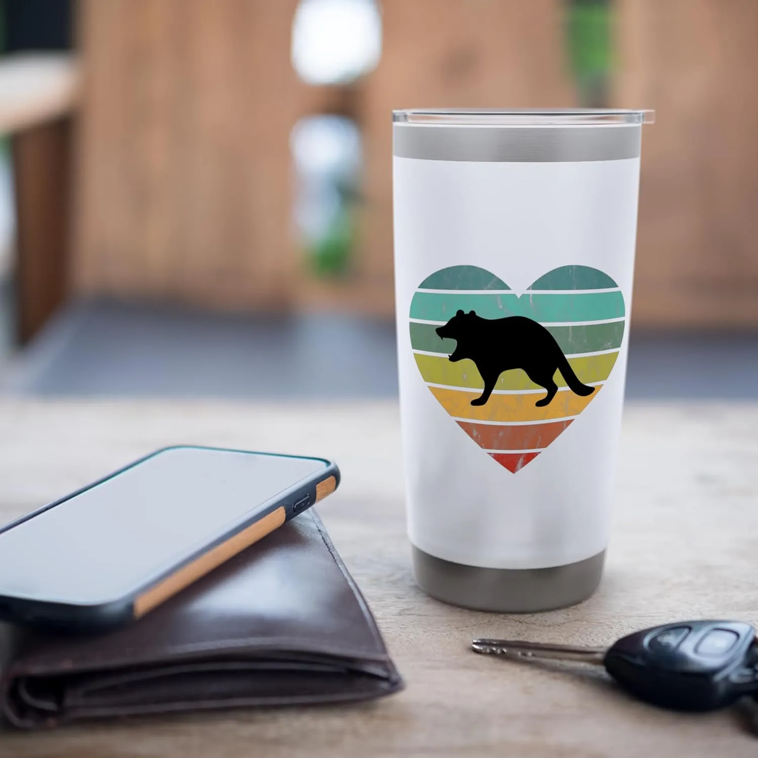 I Love Tasmanian Devil Bag Devil Wilderness Tasmania Stainless Steel Insulated Tumbler