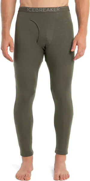Icebreaker Merino Men's Standard 175 Everyday Cold Weather Leggings-Wool Base Layer Thermal Pants with Fly