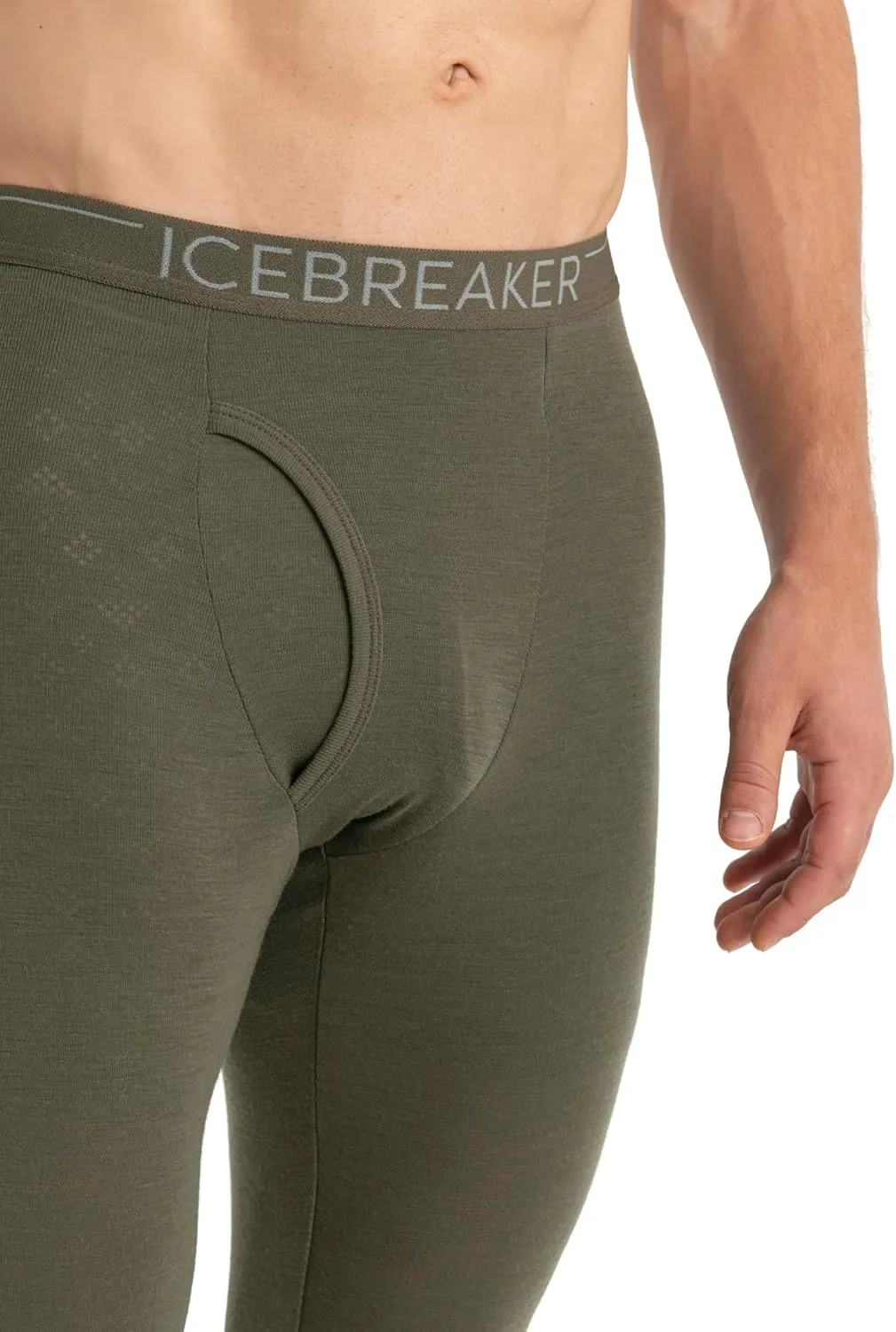 Icebreaker Merino Men's Standard 175 Everyday Cold Weather Leggings-Wool Base Layer Thermal Pants with Fly