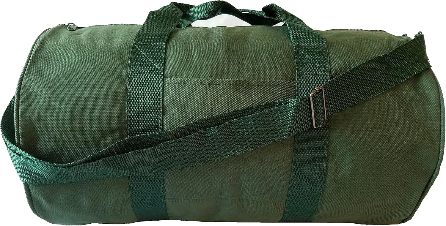 ImpecGear 18" Round Duffel Duffle Bag, Travel Bag, Gym Carry-On Bag, Sports Duffel Roll Bag