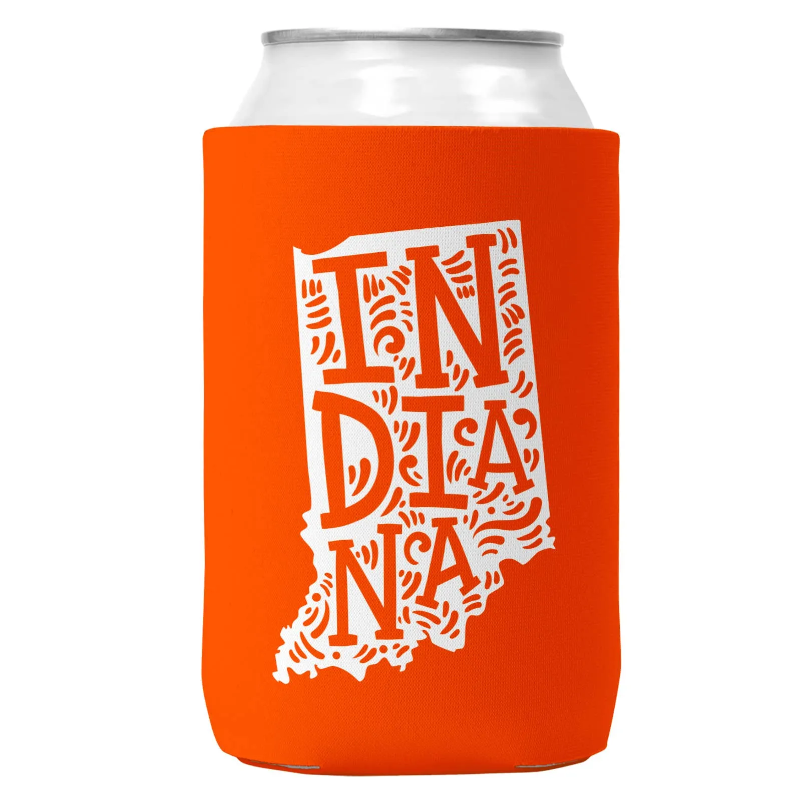 Indiana Can Coozie Cooler for 12oz Cans Indiana State Koozie