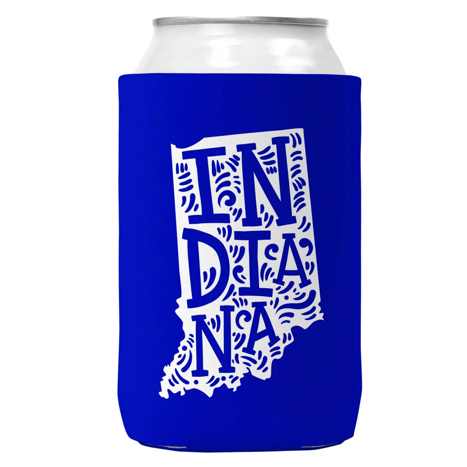 Indiana Can Coozie Cooler for 12oz Cans Indiana State Koozie