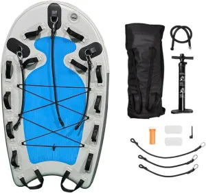 Inflatable bodyboard Water Rescue Sled Inflatable Floating Mat inflatable Jet Ski Sled Board for Professional Emergency Rescue by Lifeguards, Fire & Rescue, Big Wave Surfing