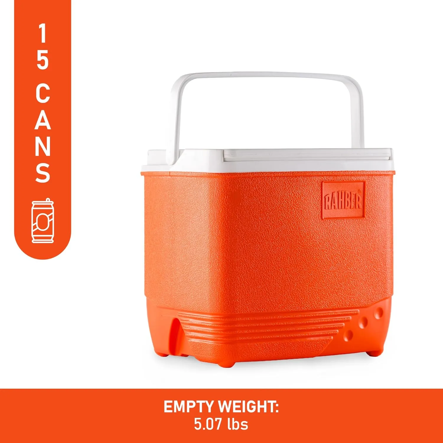 Insulated Ice Cooler Portable Ice Box Hard Heavy Duty Small Ice Chest for Camping, Tailgating, Beach, Picnic, Groceries