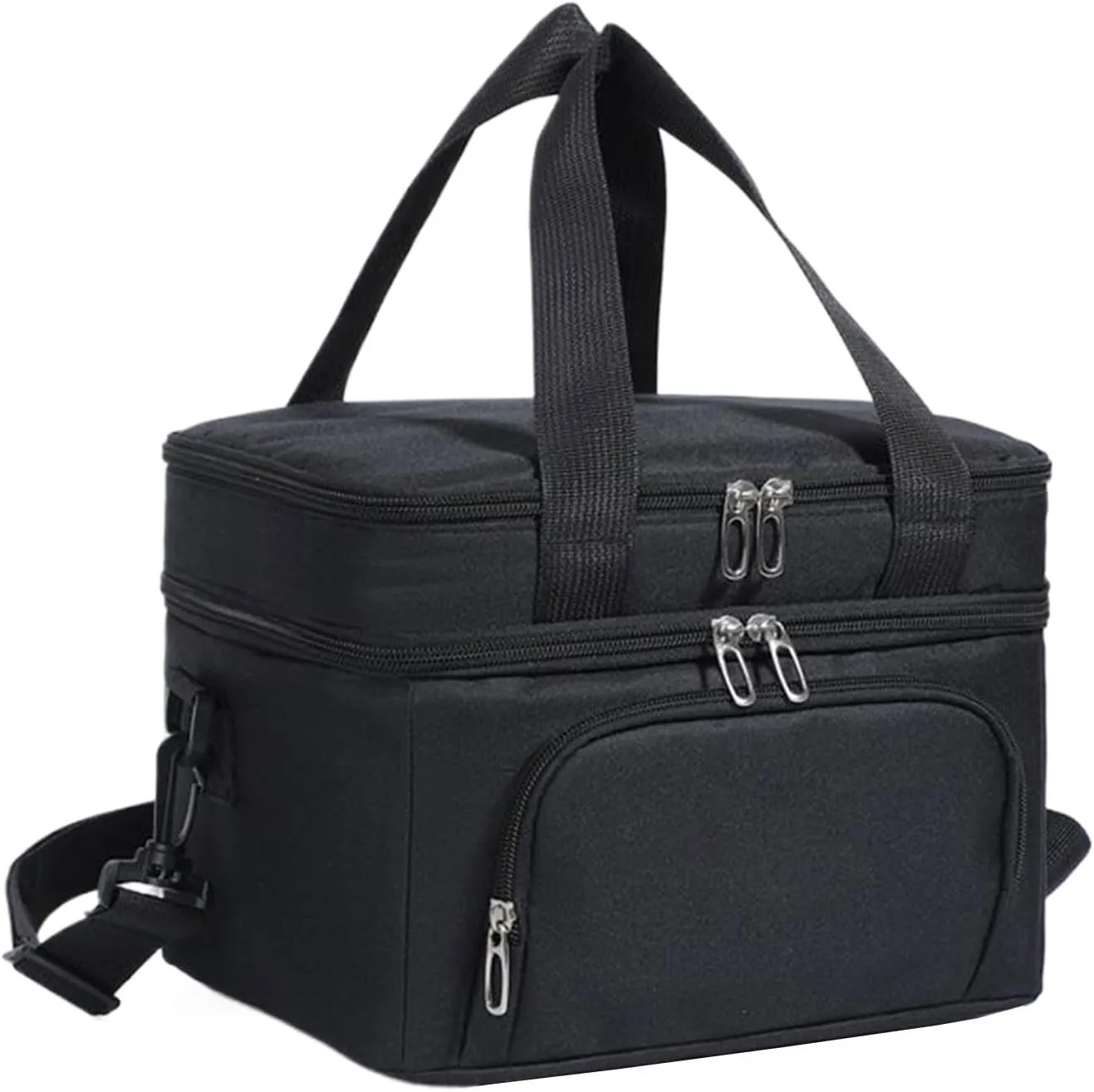 Insulated Lunch Bag - Reusable Lunch Box | Leakproof Cooler Tote Bag Organizer | Insulated Thermal Cooler Bag | Adjustable Shoulder Strap, Portable Food Container for Picnic Camping Beach Hiking
