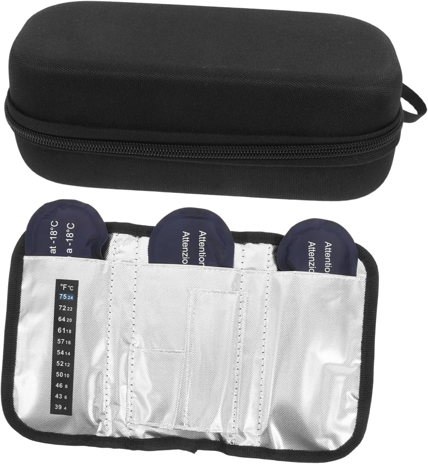 Insulation Bag Portable Medical Cooler Bag with Freezable Snack Storage for Travel