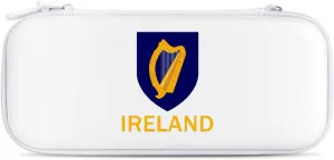 Irish Ireland National Emblem Portable Protective Shell Compatible with Switch Case Wristlet Travel Bag with 15 Game Cartridges