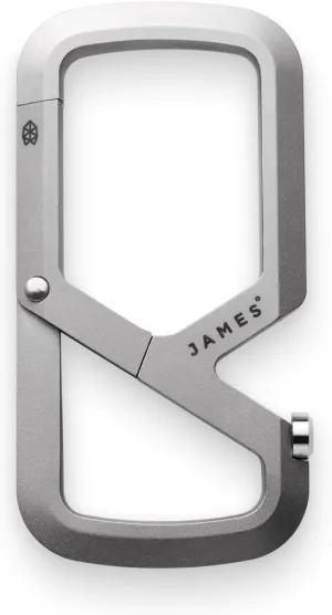 JAMES° Mehlville Heavy Duty Machined Carabiner with Dual Compartment Design to Securely Lock Your Keys, Lightweight Single Body Construction for Everyday