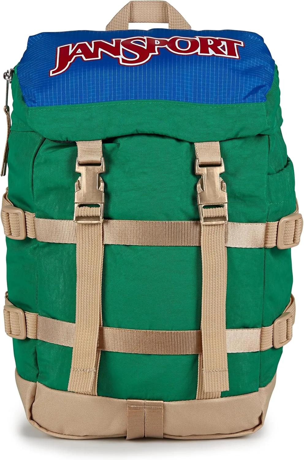 JanSport Mini Skip Pack – Compact Backpack with Main Compartment, Side Water Bottle Pocket, and Zippered Accessory Pocket, Jelly Kelly
