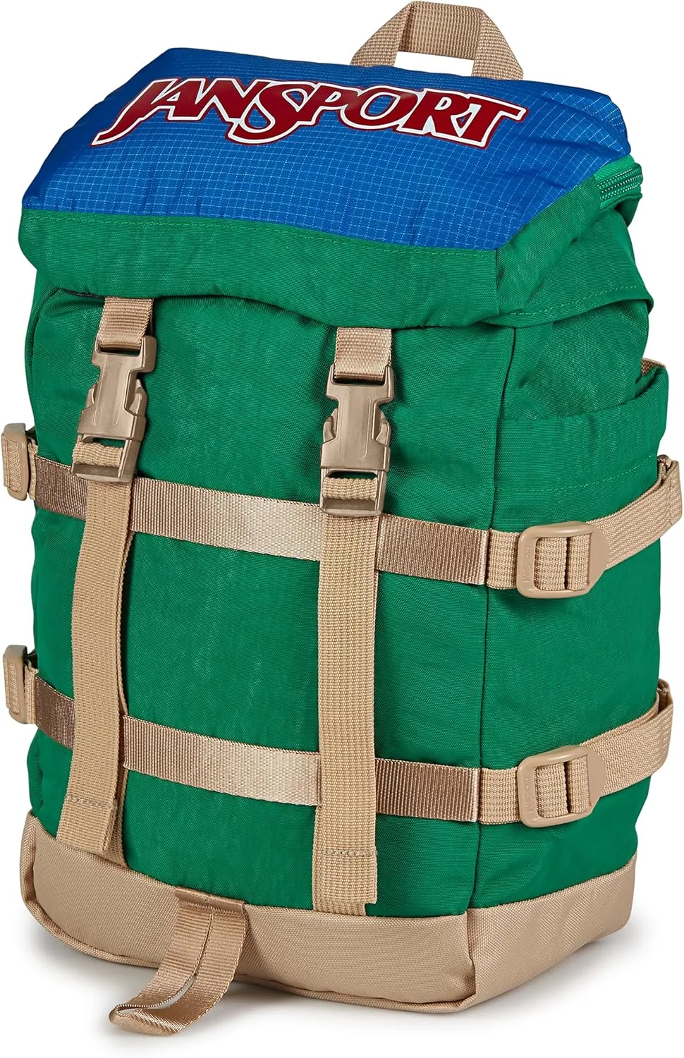 JanSport Mini Skip Pack – Compact Backpack with Main Compartment, Side Water Bottle Pocket, and Zippered Accessory Pocket, Jelly Kelly