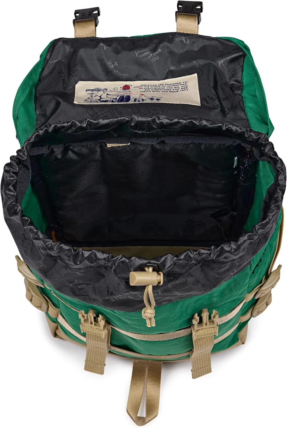 JanSport Mini Skip Pack – Compact Backpack with Main Compartment, Side Water Bottle Pocket, and Zippered Accessory Pocket, Jelly Kelly