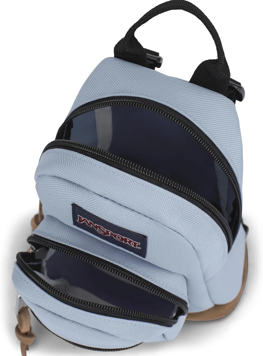 JanSport Right Pack Mini – Compact Backpack with Large Main Compartment, Front Utility Pocket, and Front Zippered Stash Pocket, Blue Dusk