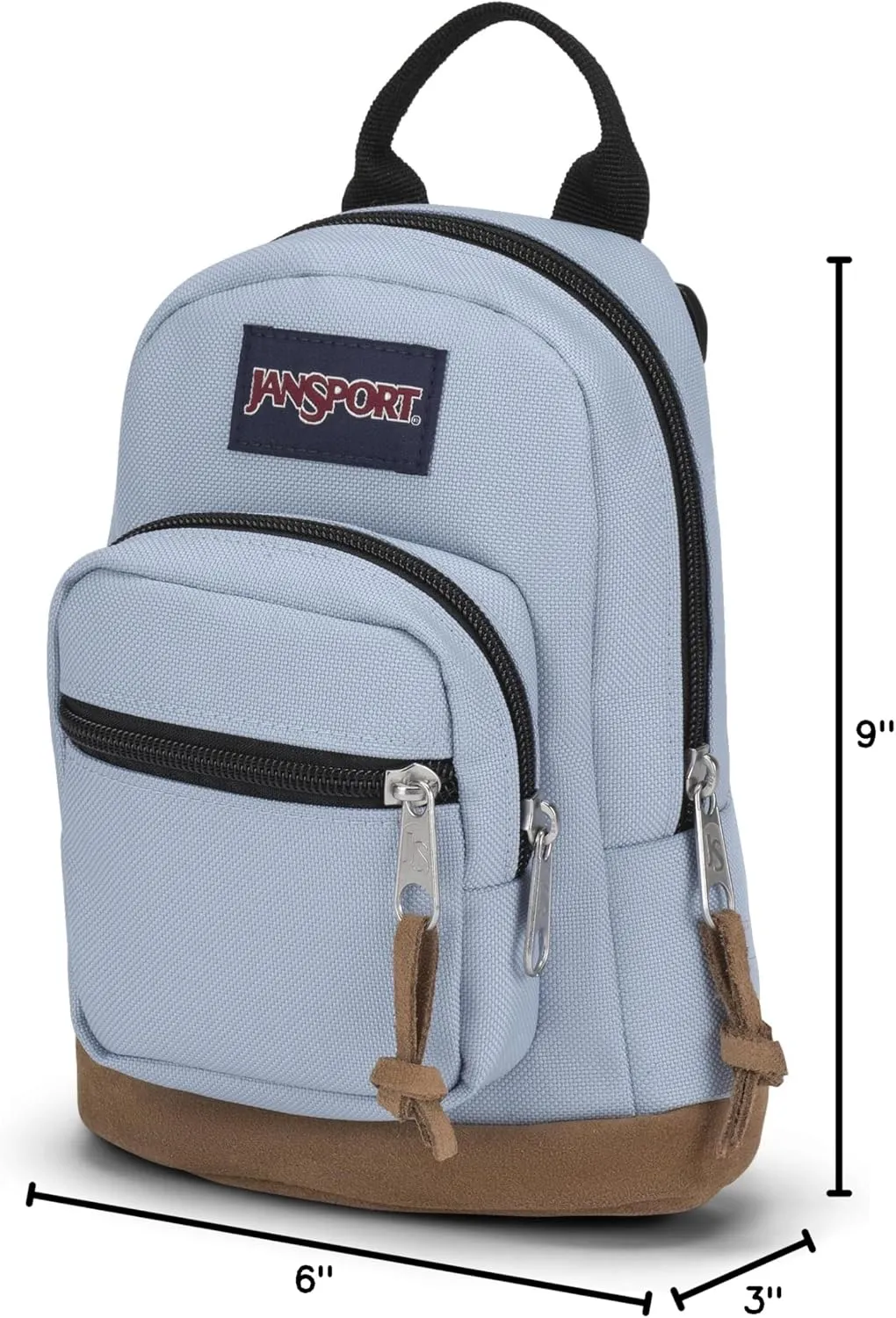 JanSport Right Pack Mini – Compact Backpack with Large Main Compartment, Front Utility Pocket, and Front Zippered Stash Pocket, Blue Dusk