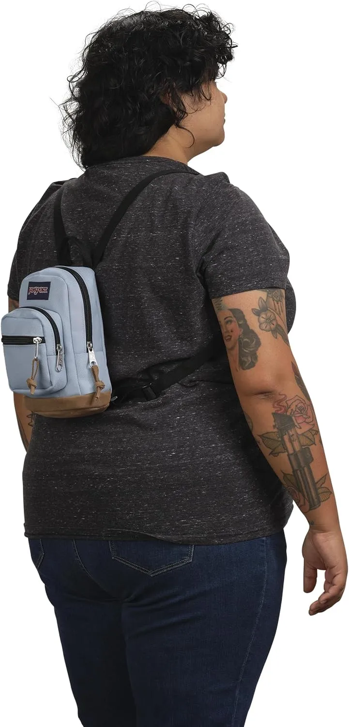 JanSport Right Pack Mini – Compact Backpack with Large Main Compartment, Front Utility Pocket, and Front Zippered Stash Pocket, Blue Dusk