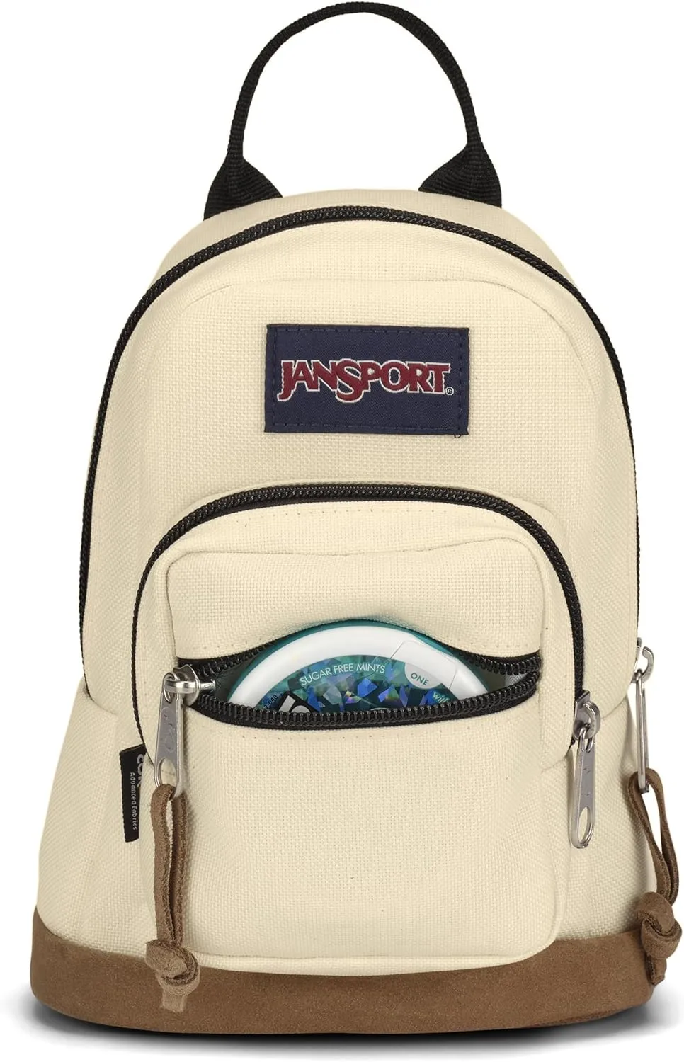 JanSport Right Pack Mini – Compact Backpack with Large Main Compartment, Front Utility Pocket, and Front Zippered Stash Pocket, Coconut