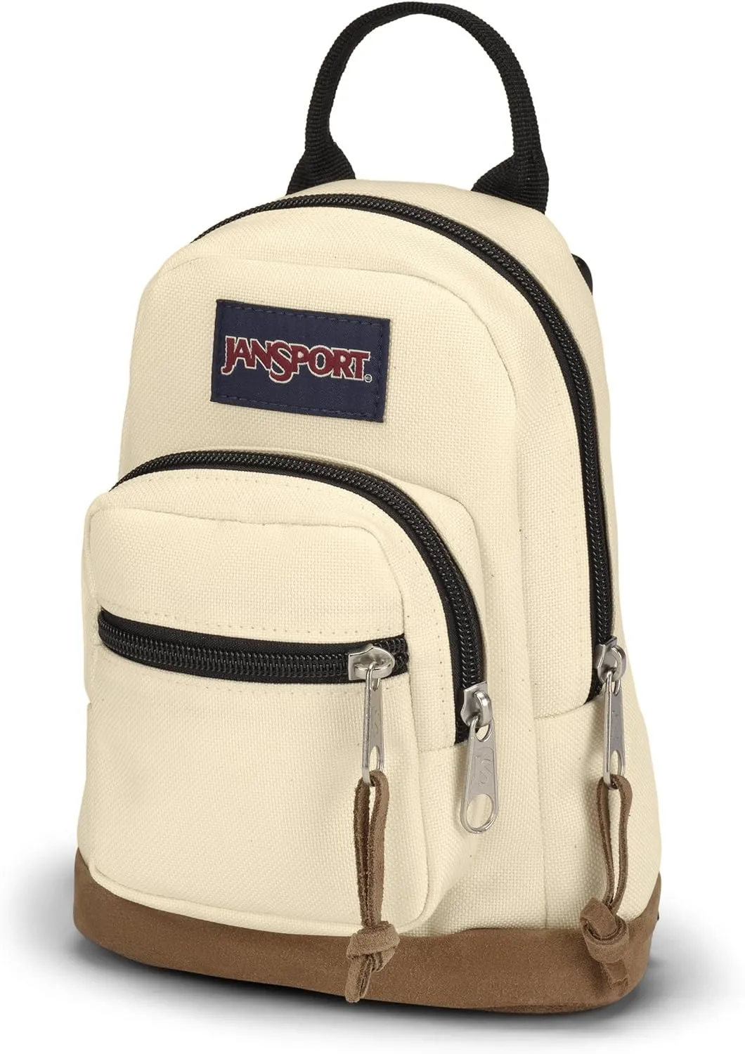 JanSport Right Pack Mini – Compact Backpack with Large Main Compartment, Front Utility Pocket, and Front Zippered Stash Pocket, Coconut