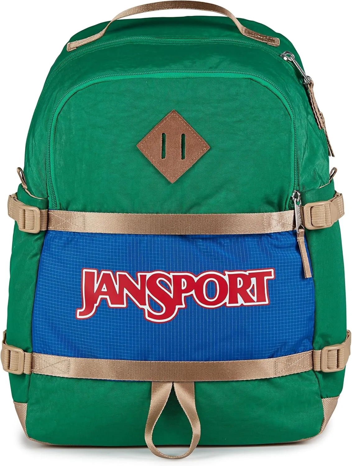 JanSport Small Seattle Pack – Compact Backpack with Main Compartment, Dual Water Bottle Pockets, and Padded Sleeve for 15-Inch Laptop, Jelly Kelly