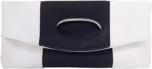 JNB Color Block Fold Over Clutch