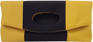 JNB Color Block Fold Over Clutch