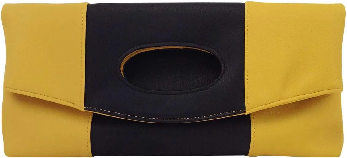 JNB Color Block Fold Over Clutch