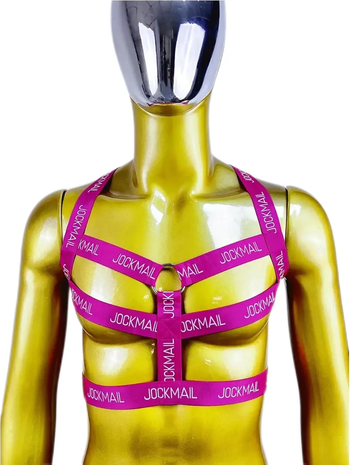 JOCKMAIL Men's Body Chest Harness Jockstrap Underwear Set Elastic Waistband Mens Jock Strap with Body Chest Harness
