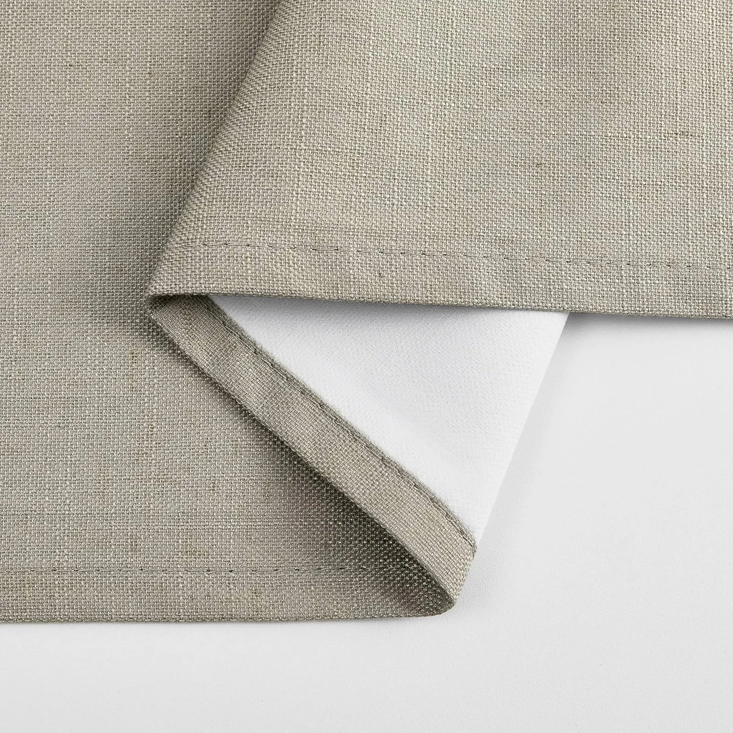 Joydeco Linen Blackout Curtains 90 inch Long - Thermal Insulated Linen Drapes 2 Panels, 100% Blackout Curtains for Bedroom and Luxury Living Room Decor, Pinch Pleated (90L x 40W, Cobblestone)