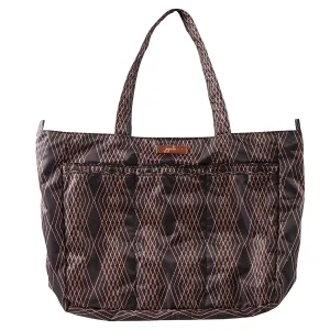 JuJuBe Super Be Large Everyday Lightweight Zippered Tote Bag, Prism Rose