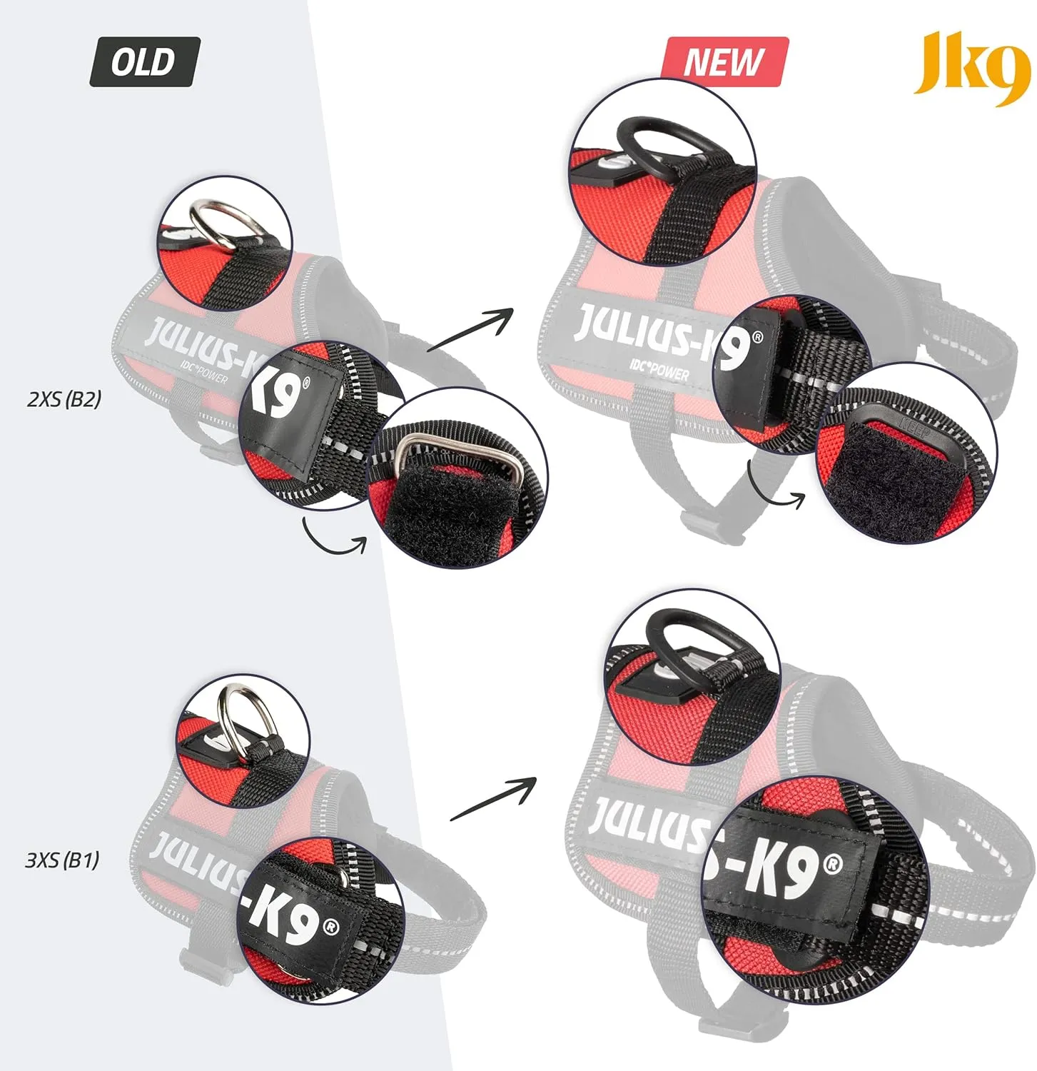 K9 Power Harness, Size: XL/2, German Flag