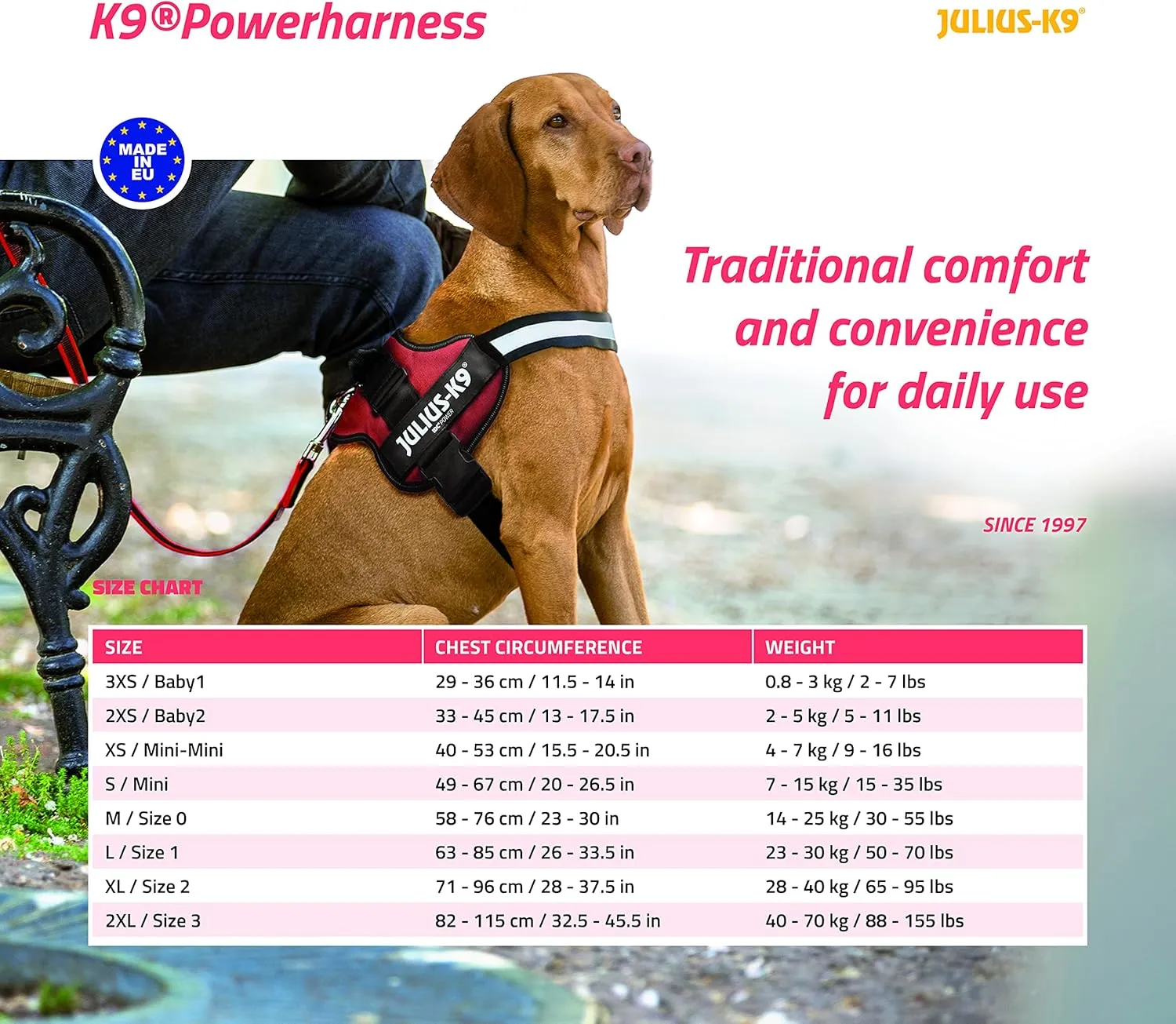 K9 Power Harness, Size: XL/2, German Flag