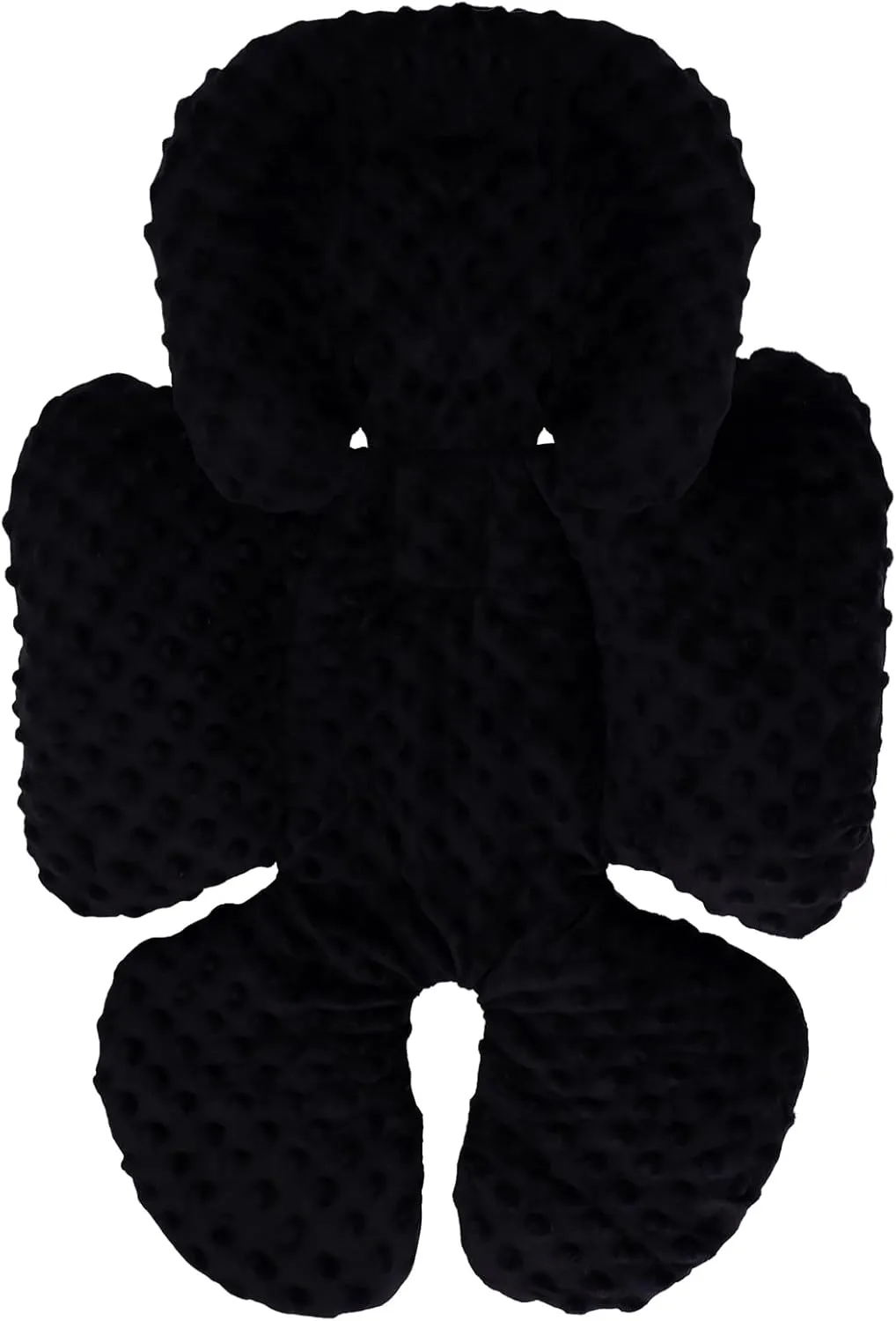 KAKIBLIN Infant Car Seat Insert, Baby Carseat Head & Body Support for Newborn, 2-in-1 Reversible Baby Car Seat Cushion, Soft Stroller Cushion Insert for CarSeats, Bouncer, Strollers, Swing (Black)