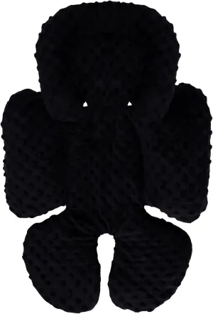 KAKIBLIN Infant Car Seat Insert, Baby Carseat Head & Body Support for Newborn, 2-in-1 Reversible Baby Car Seat Cushion, Soft Stroller Cushion Insert for CarSeats, Bouncer, Strollers, Swing (Black)