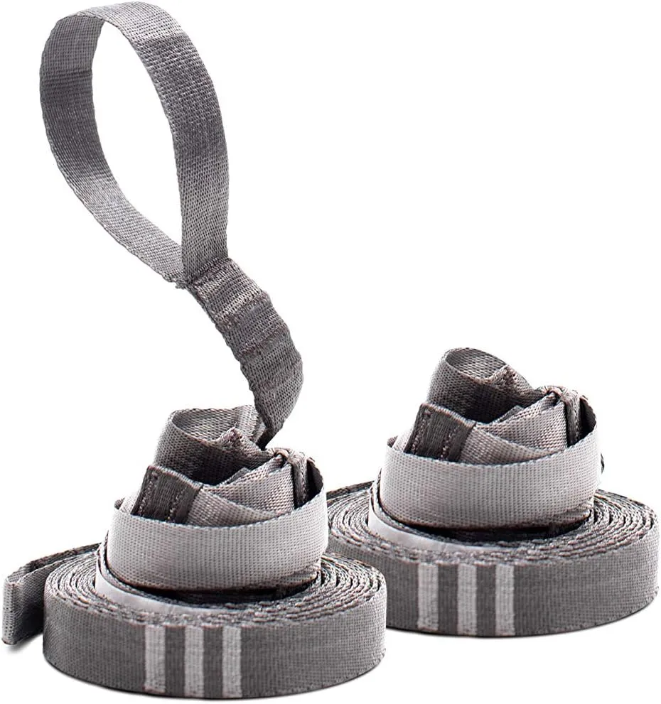 KAMMOK: Python Hammock Straps, No-Stretch, Knotless, Durable and Compact, Set of 2 Straps with Stuff Sack (Python 10 UL Ultralight)