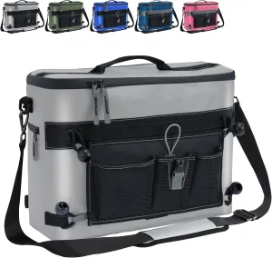 Kayak Cooler, Waterproof Kayak Seat Back Cooler for Kayaks-Chair Style Seats, Kayak Accessories Cooler Bag, Portable Ice Chest Cooler for Kayaking, Travel, Camping, Beach, Picnic (Military Green)