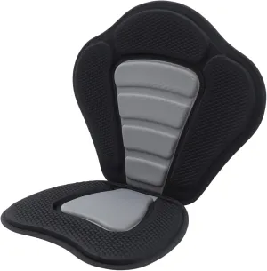 Kayak Seat Cushion Deluxe Padded Canoe Backrest Seat Sit Canoe SUP Seat Fishing Boat Seats with Back Support & Storage Bag for Kayaking Canoeing Rafting Fishing
