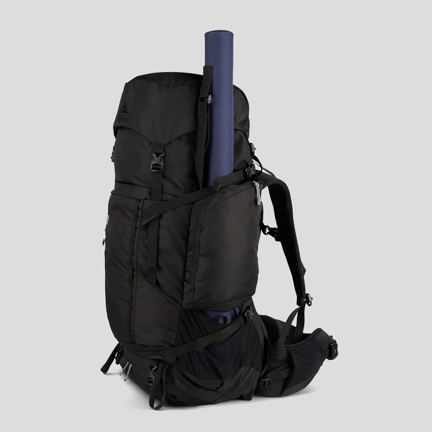 Kelty Coyote 60-105 Liter Internal Frame Backpack - Hiking, Backpacking, Travel, Adjustable Torso (65L / Black)