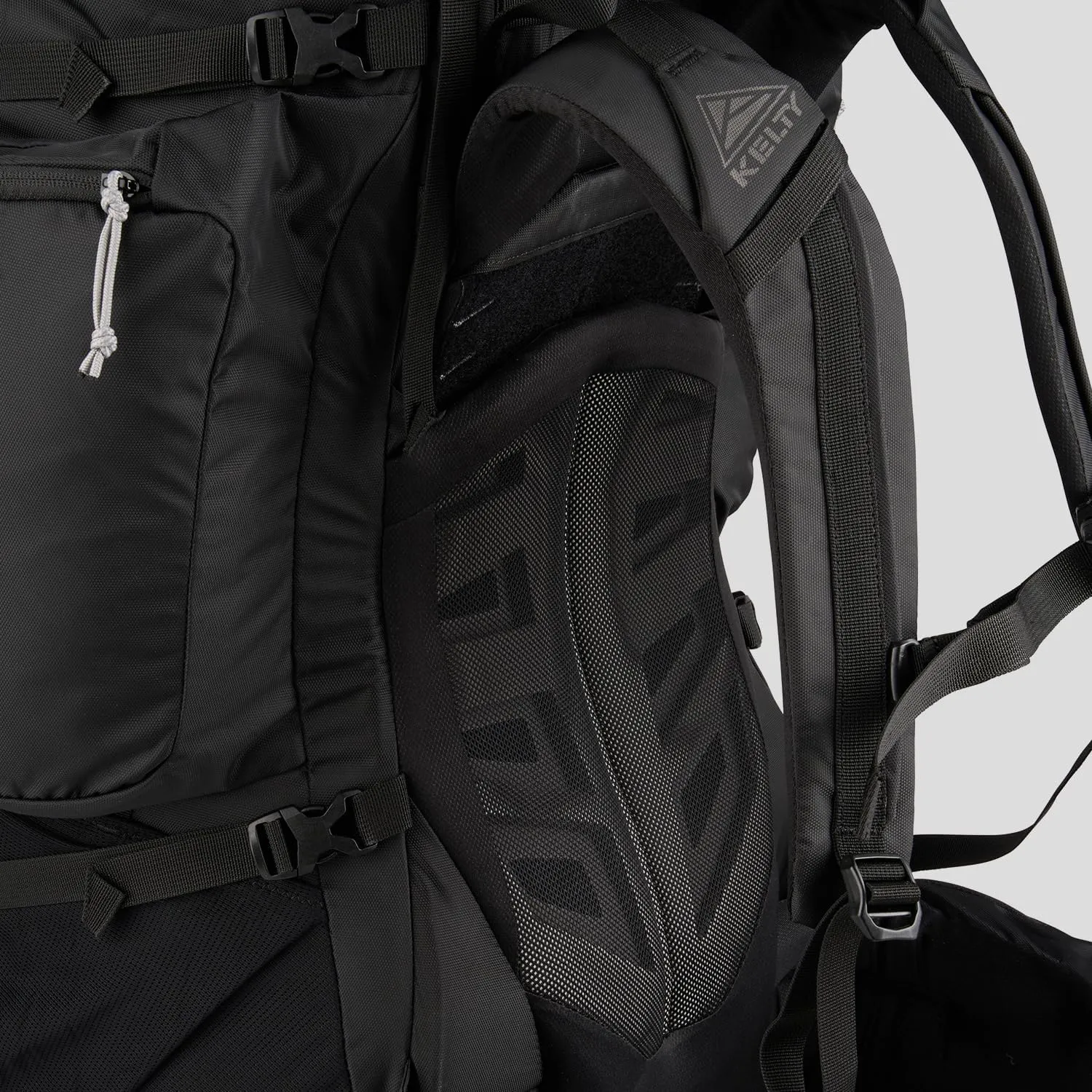 Kelty Coyote 60-105 Liter Internal Frame Backpack - Hiking, Backpacking, Travel, Adjustable Torso (65L / Black)