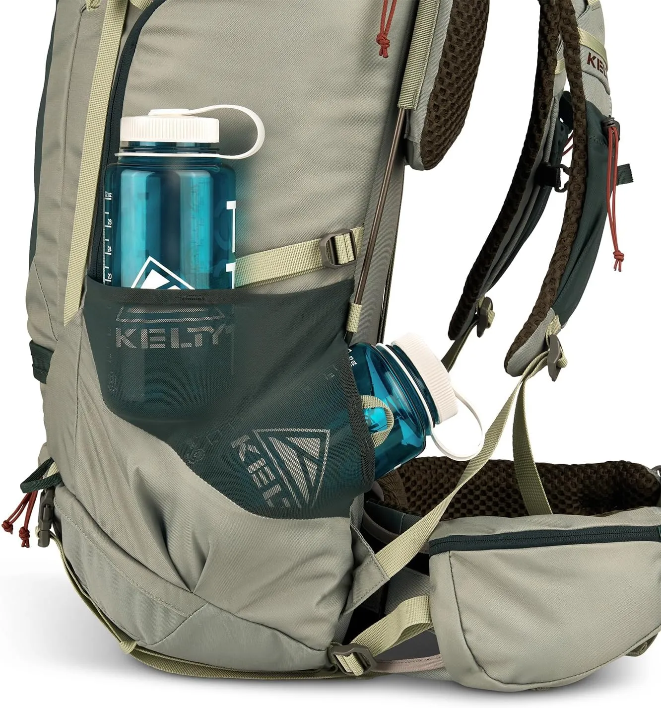 Kelty Glendale 65L – 105L Multiday Backpacking and Thru Hiking Pack, Fit Plus Customized Suspension, Shoulder Strap Pockets, Long Haul Hiking Backpack, Women’s Specific Fit (Sea Spray, 65L)