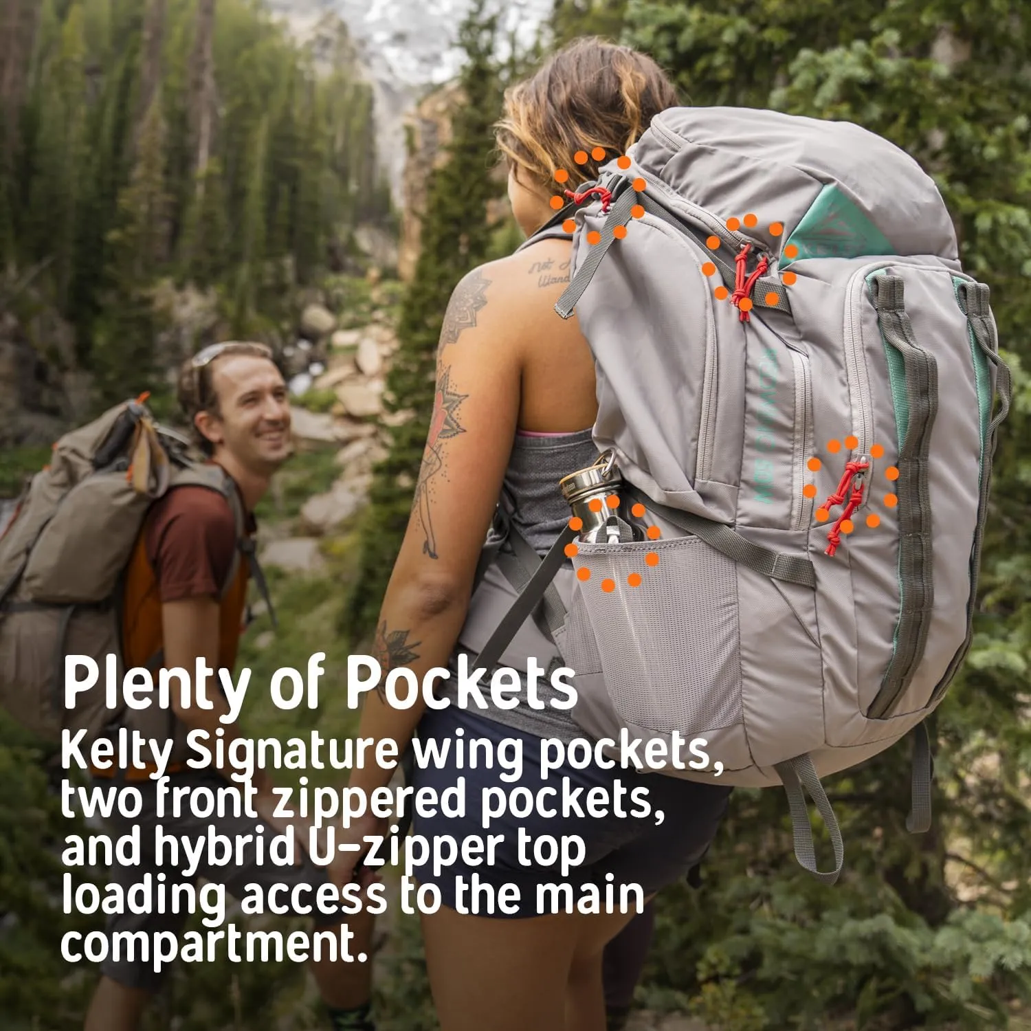 Kelty Redwing 50 – 50 Liter Internal Frame Backpack for Hiking, Backpacking, Travel, Hip Belt, Tailored Fit, 2023 (Lyons Blue)